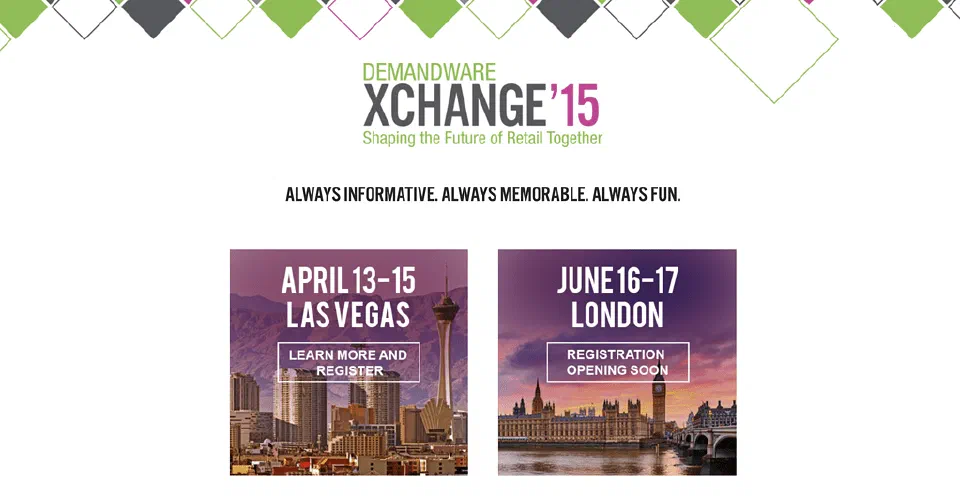 Demandware XChange 2015 event website.
