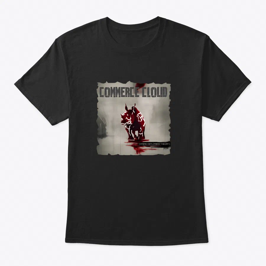 Hybrid Deployment Theory T-shirt design mockup generated with AI.