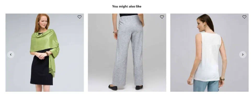 Einstein product recommendations rendered in a storefront experience.