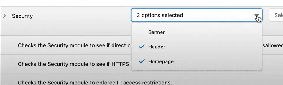 Notification settings showing banner, header, and homepage alert placements.