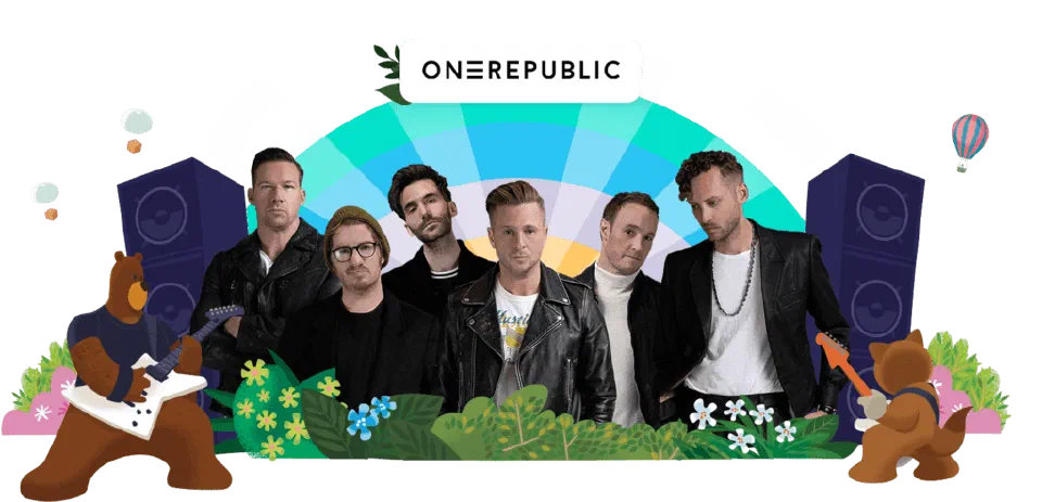 Connections party announcement featuring OneRepublic.