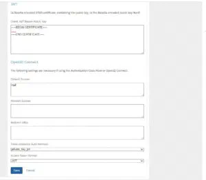 Account Manager client configuration for private_key_jwt authentication.
