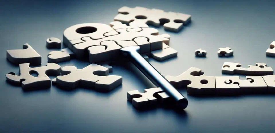 This key is a unique representation of the 'Compound Key' system in Generic Mappings, crafted from multiple metal puzzle pieces. The key is striking in its design, with a complete key lying in the center, surrounded by unused pieces that were likely intended to be used for different variations of the key. The craftsmanship of the metal pieces is impressive, with intricate designs etched into each individual piece. The key itself appears to be the final piece in a complex puzzle, with the other pieces surrounding it serving as potential alternative solutions to unlocking whatever the key is meant to open. Overall, this key is a fascinating example of the ingenuity and creativity that goes into the design of complex systems like Generic Mappings.