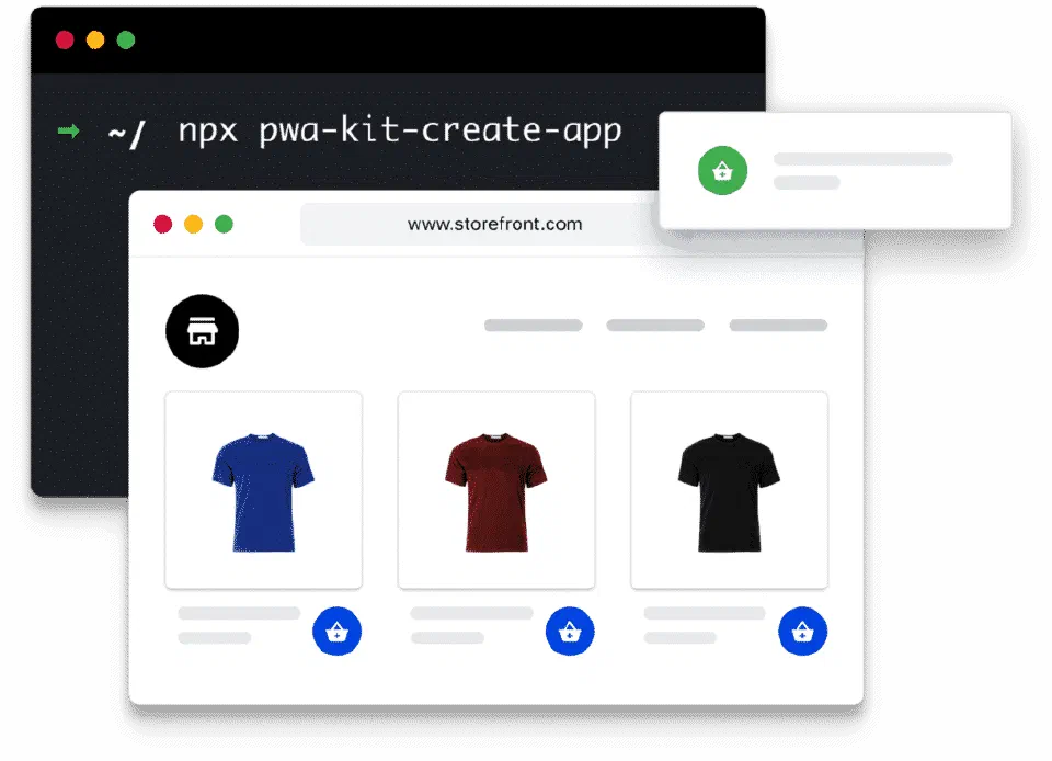 PWA Kit release graphic for version 2.2.0.