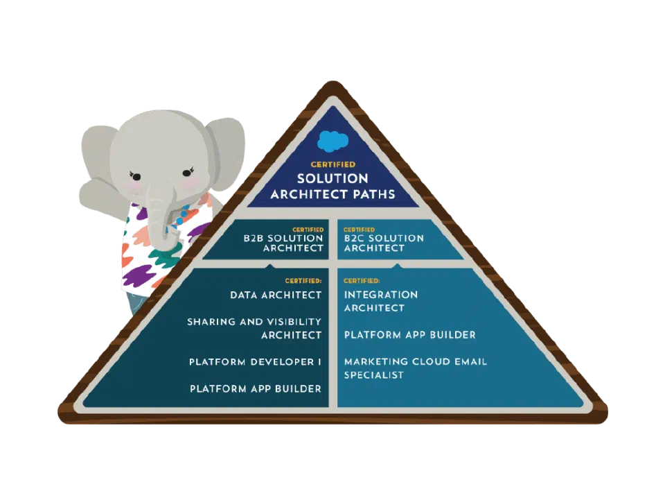 The Solution Architect certification diagram.