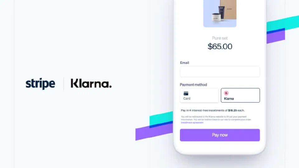 Klarna availability within the Salesforce Payments and Stripe flow.
