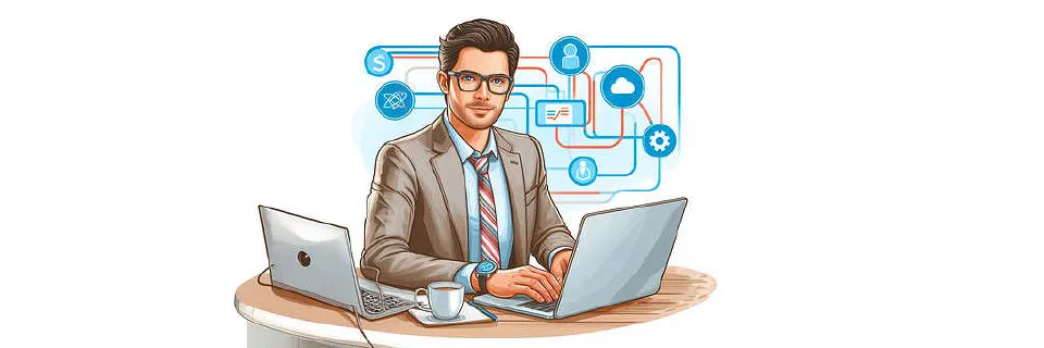 Illustration introducing the Solution Architect role.