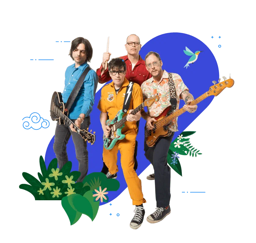 TrailblazerDX party announcement featuring Weezer.