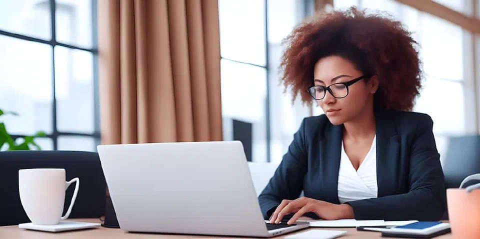 Illustration of a developer working in a Salesforce B2C Commerce sandbox environment.
